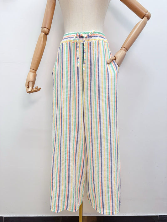 Musselin Hose Streifen