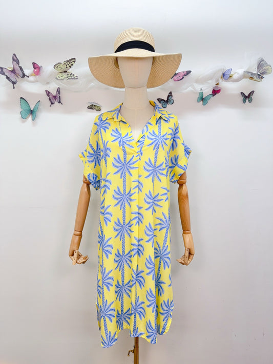 Kleid Palmen Viskose
