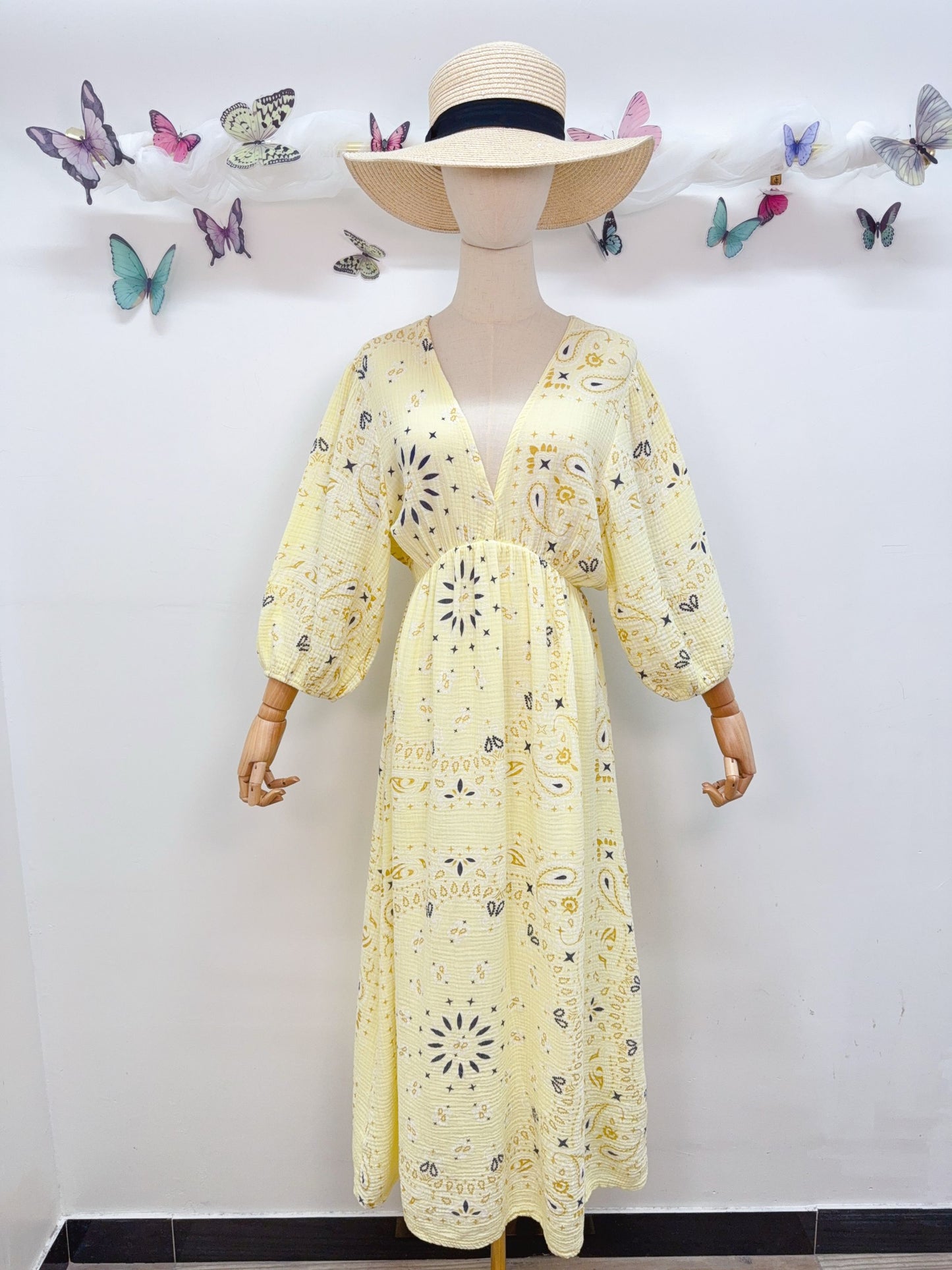 Musselin Kleid Muster