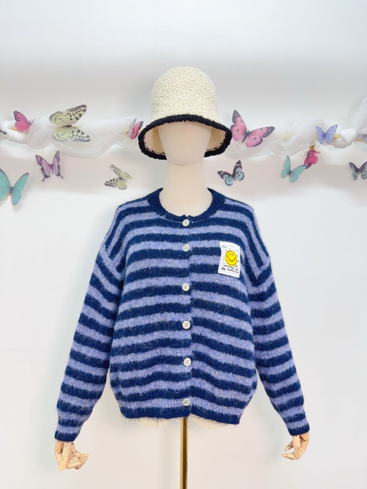Smiley Cardigan Streifen