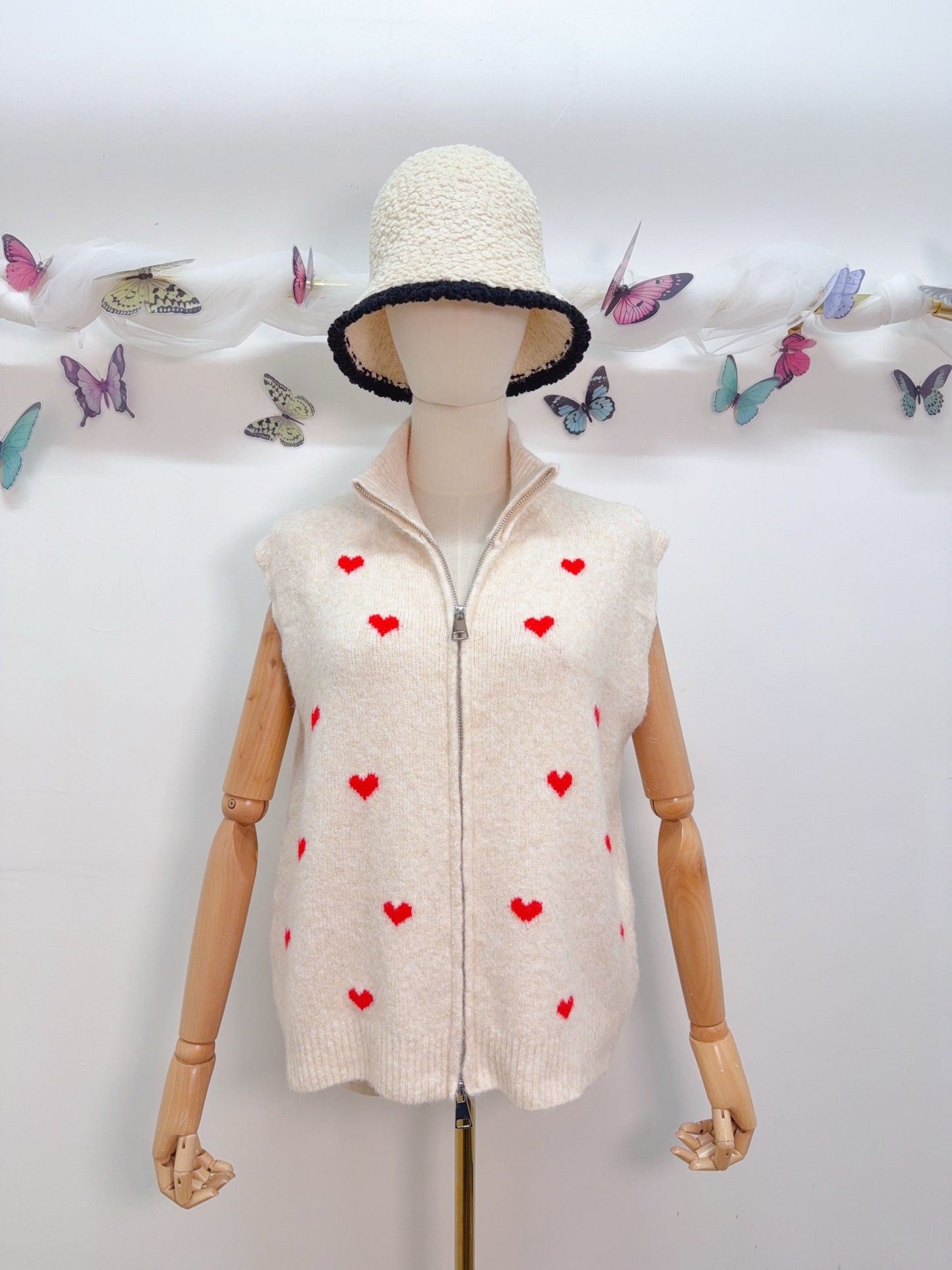 Wollweste Herz Heart