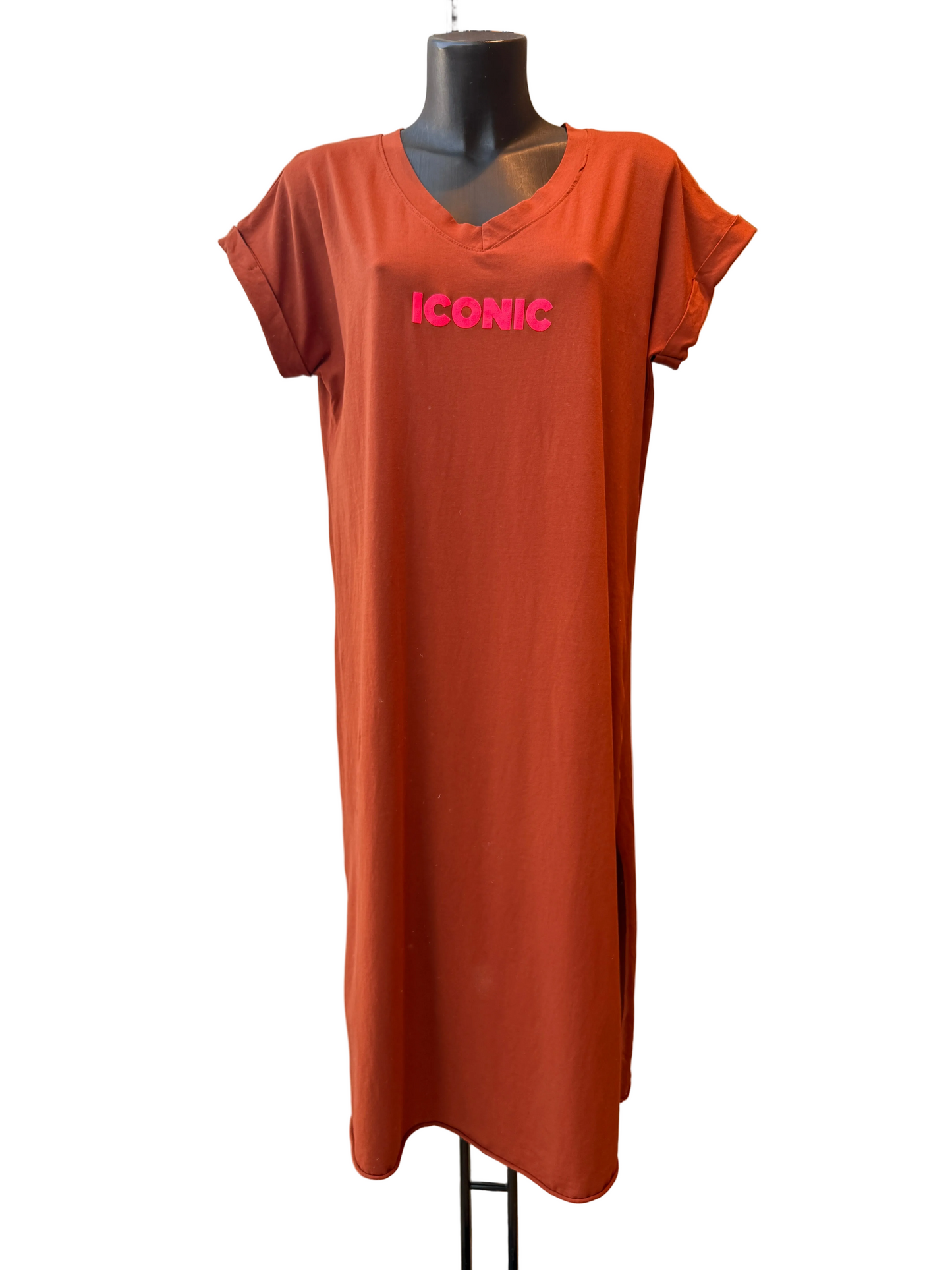 Kleid Iconic Lang Pink