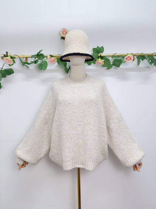 Strick Pullover Uni