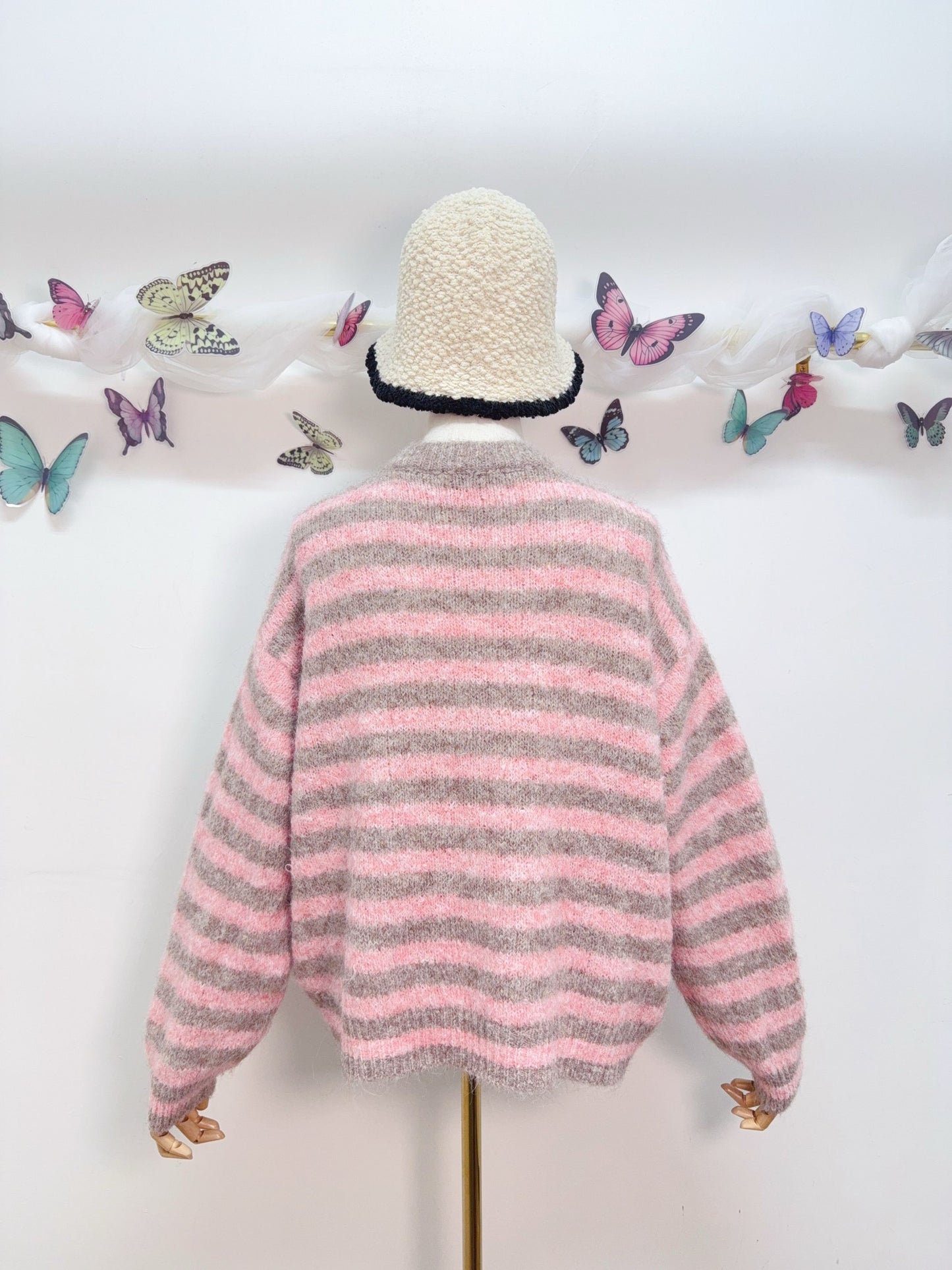 Smiley Cardigan Streifen