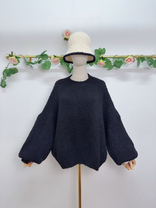 Strick Pullover Uni