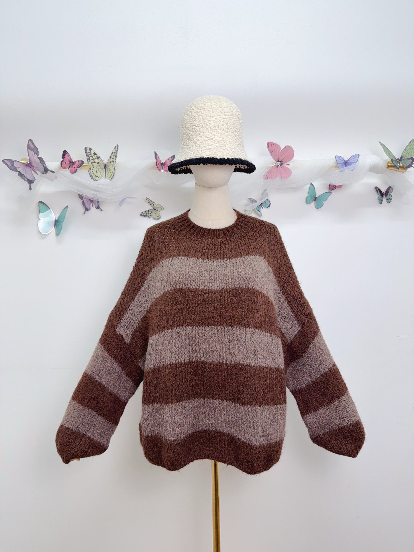 Strickpullover Balken