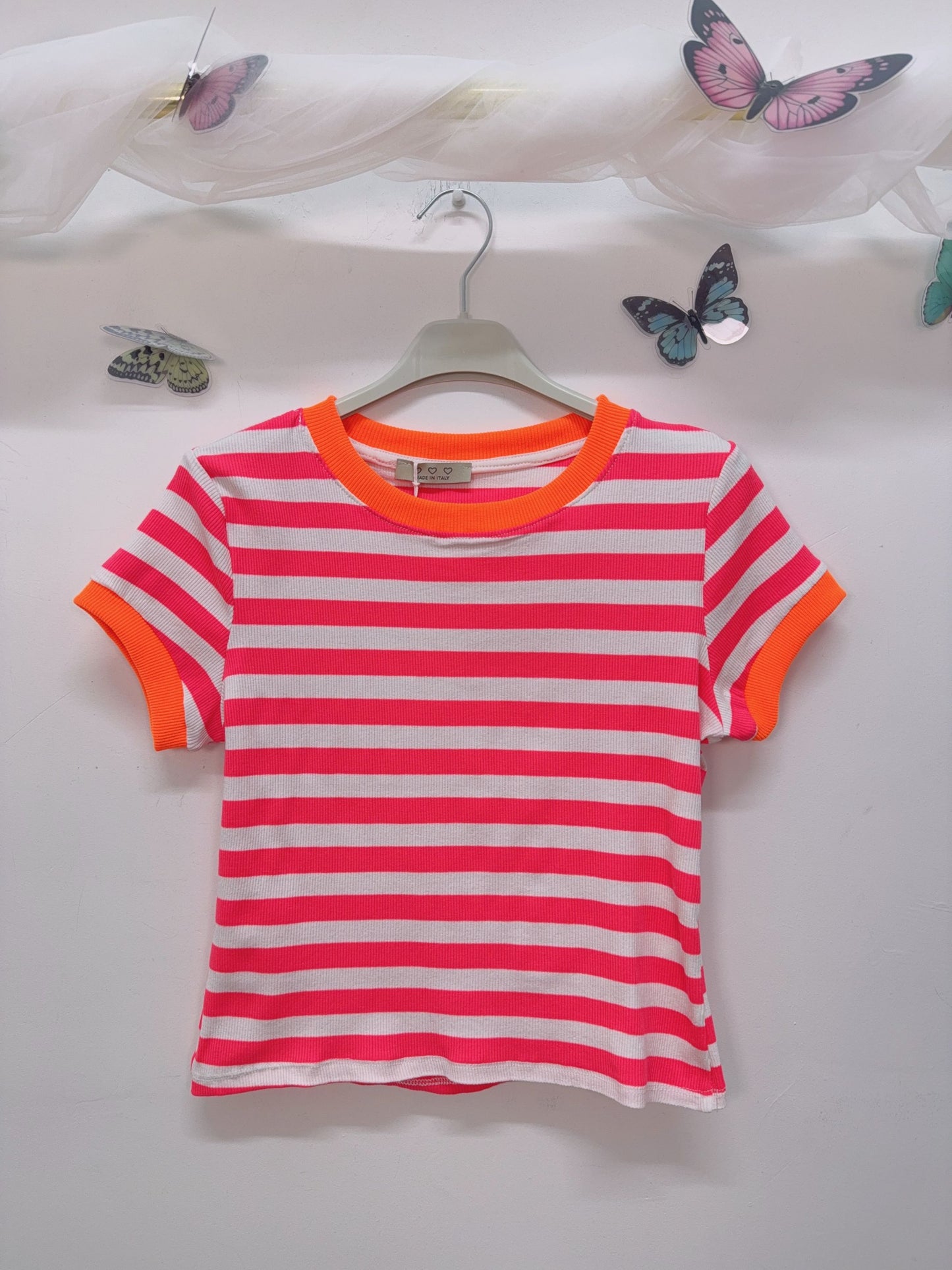 T-Shirt Gestreift Eng