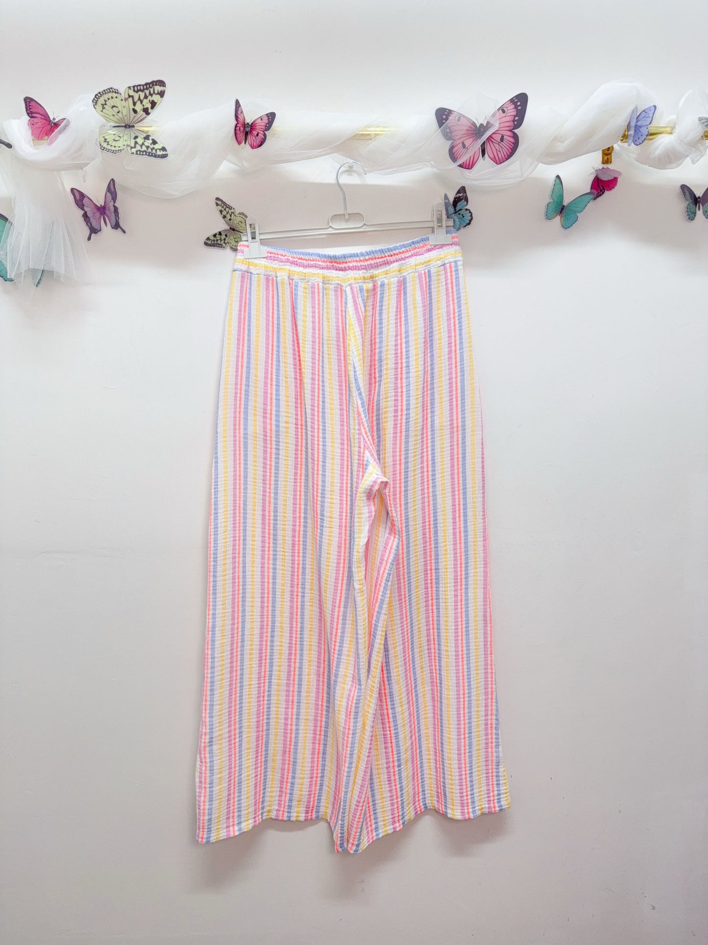 Musselin Hose Streifen