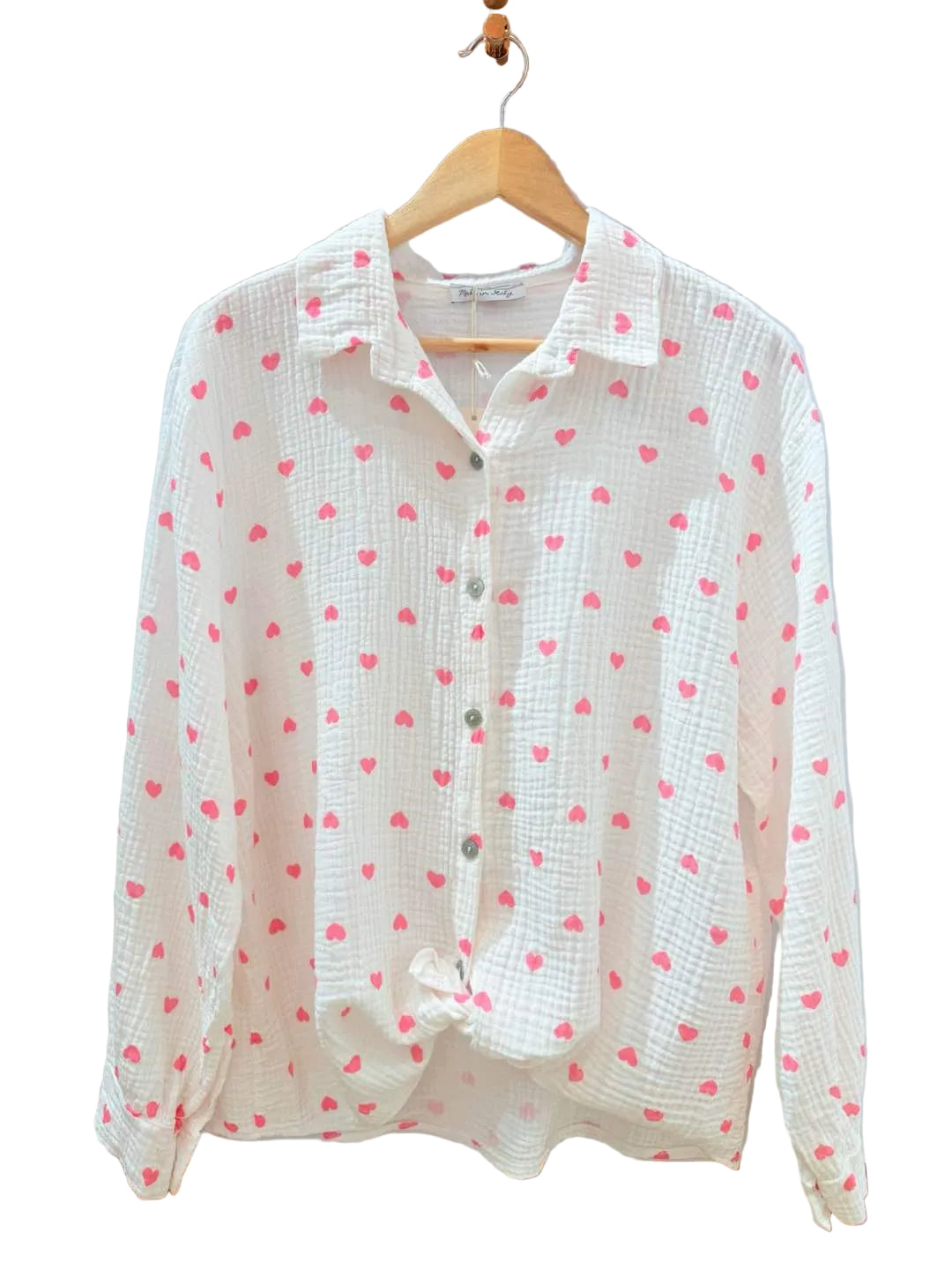 Musselin Bluse Herz