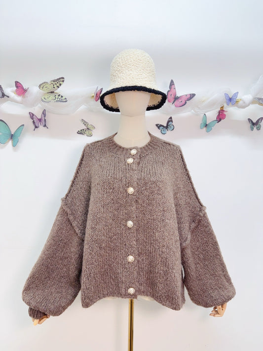 Cardigan Goldknöpfe