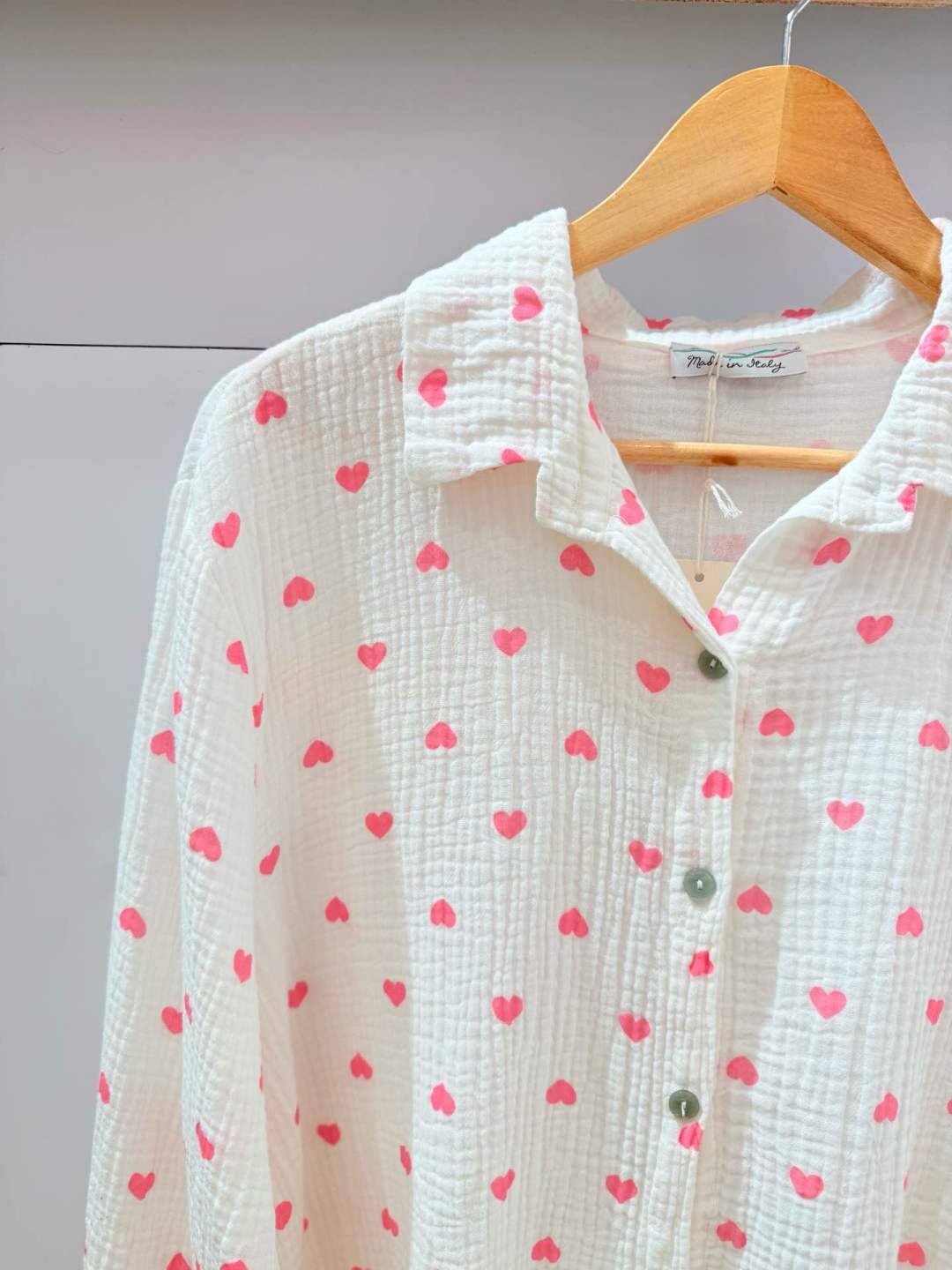 Musselin Bluse Herz