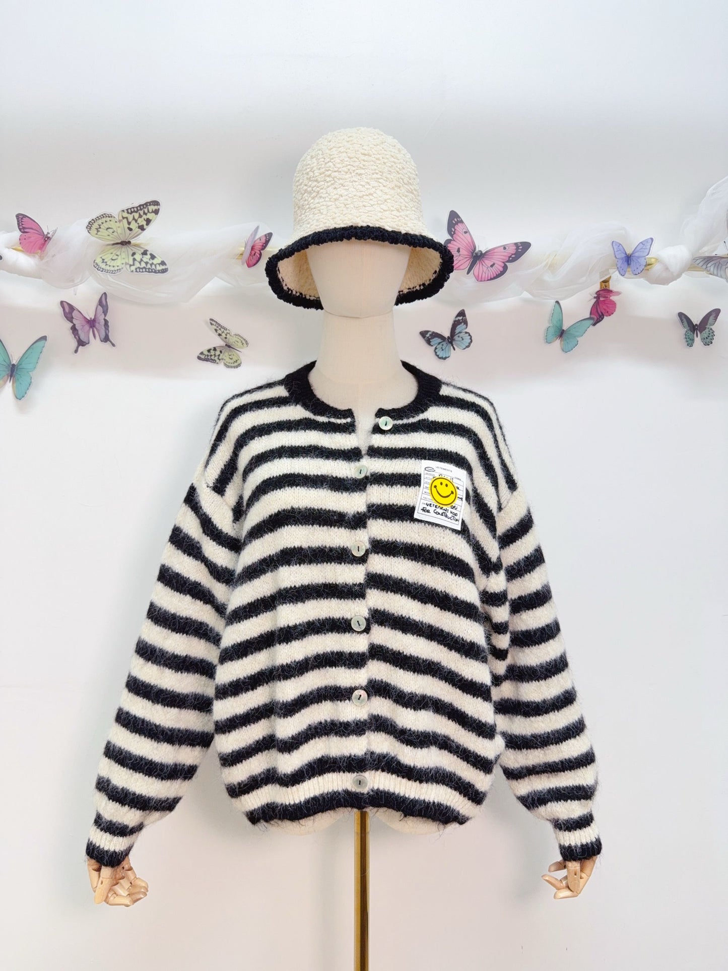 Smiley Cardigan Streifen