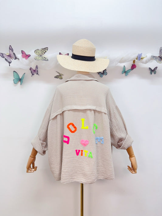 Musselin Bluse Dolce Vita