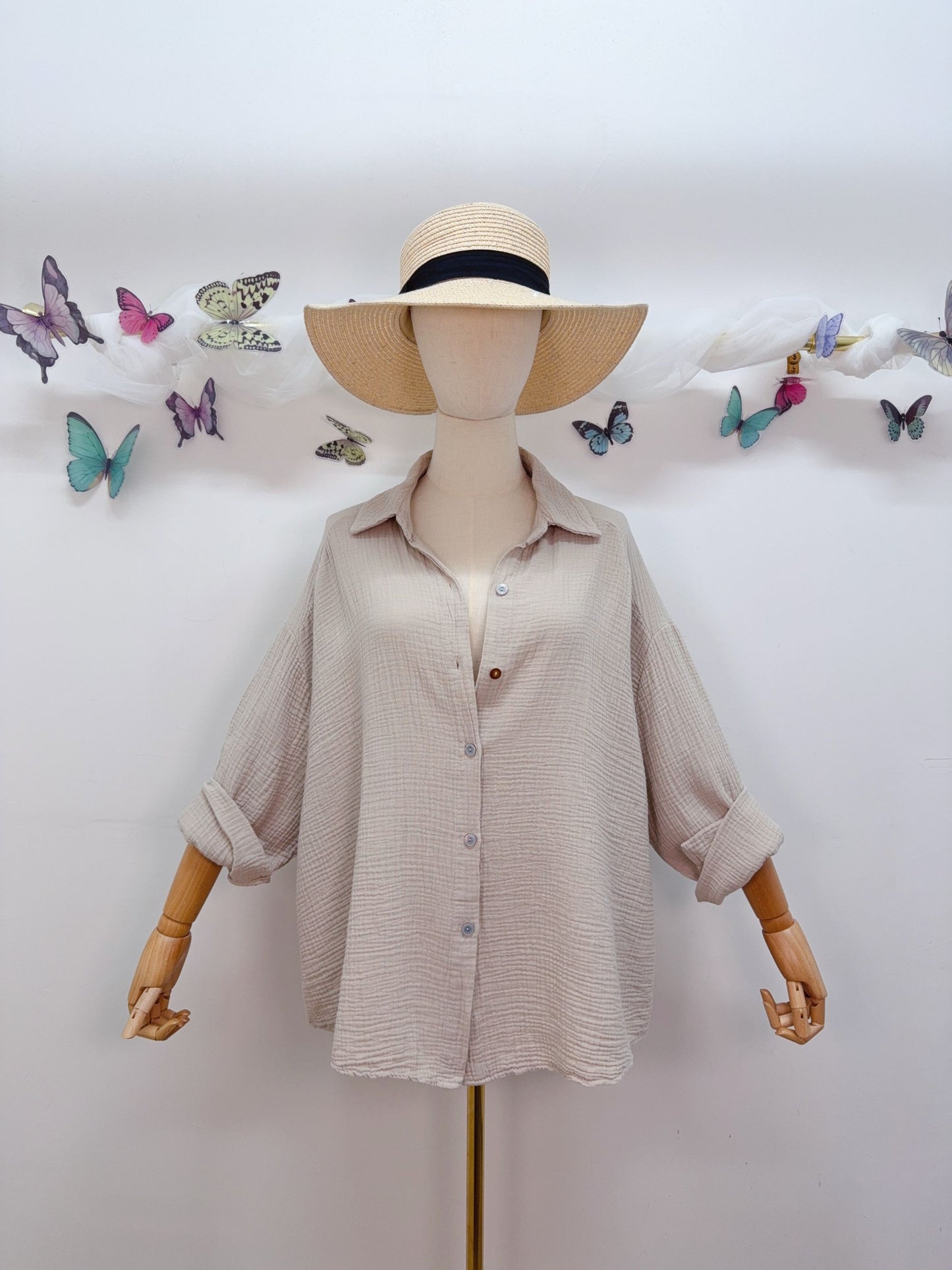 Musselin Bluse Dolce Vita