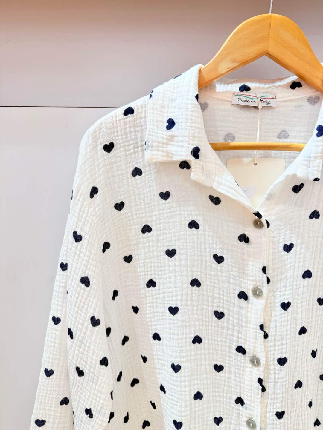 Musselin Bluse Herz