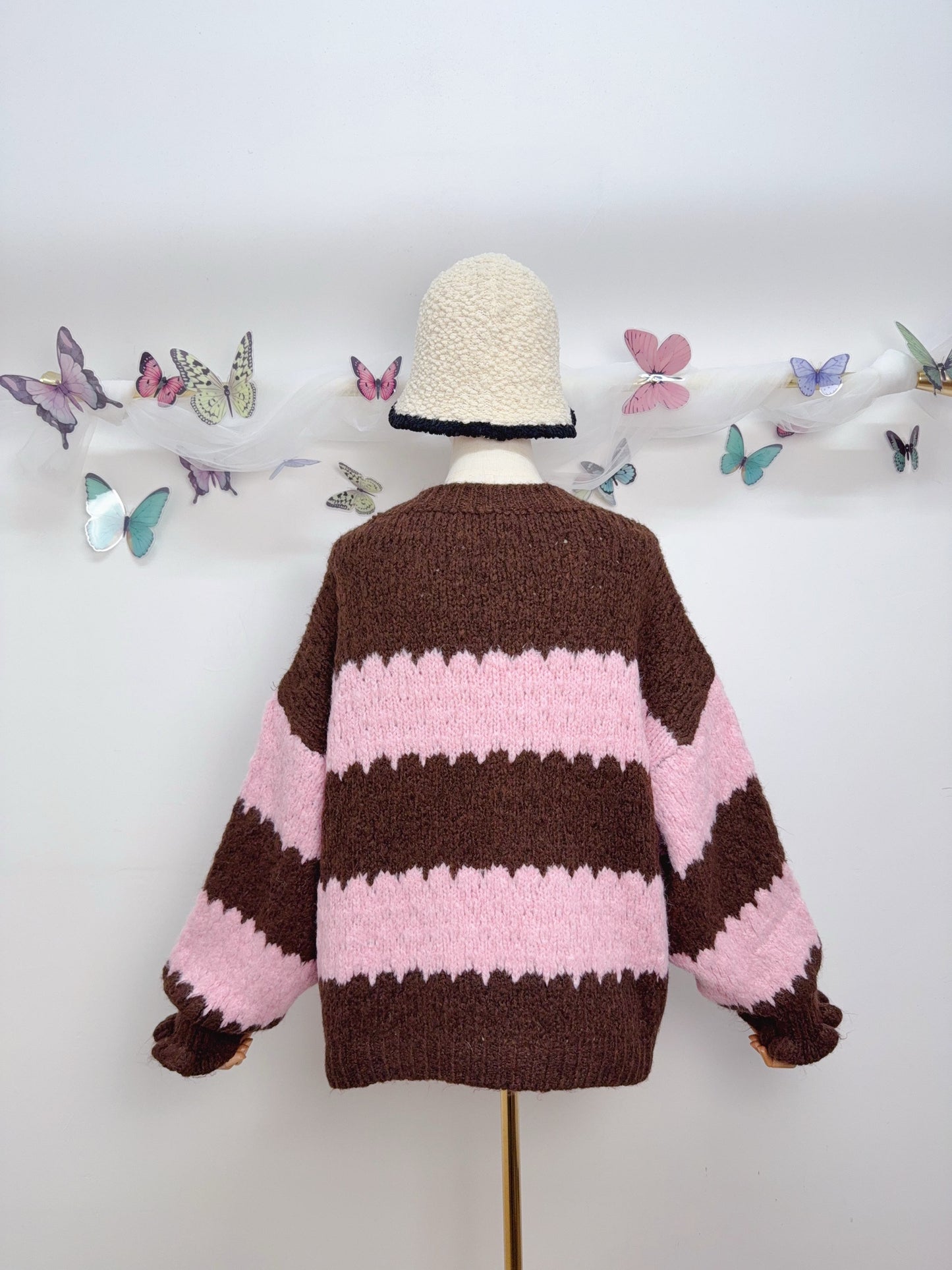 Strick Pullover Wellen