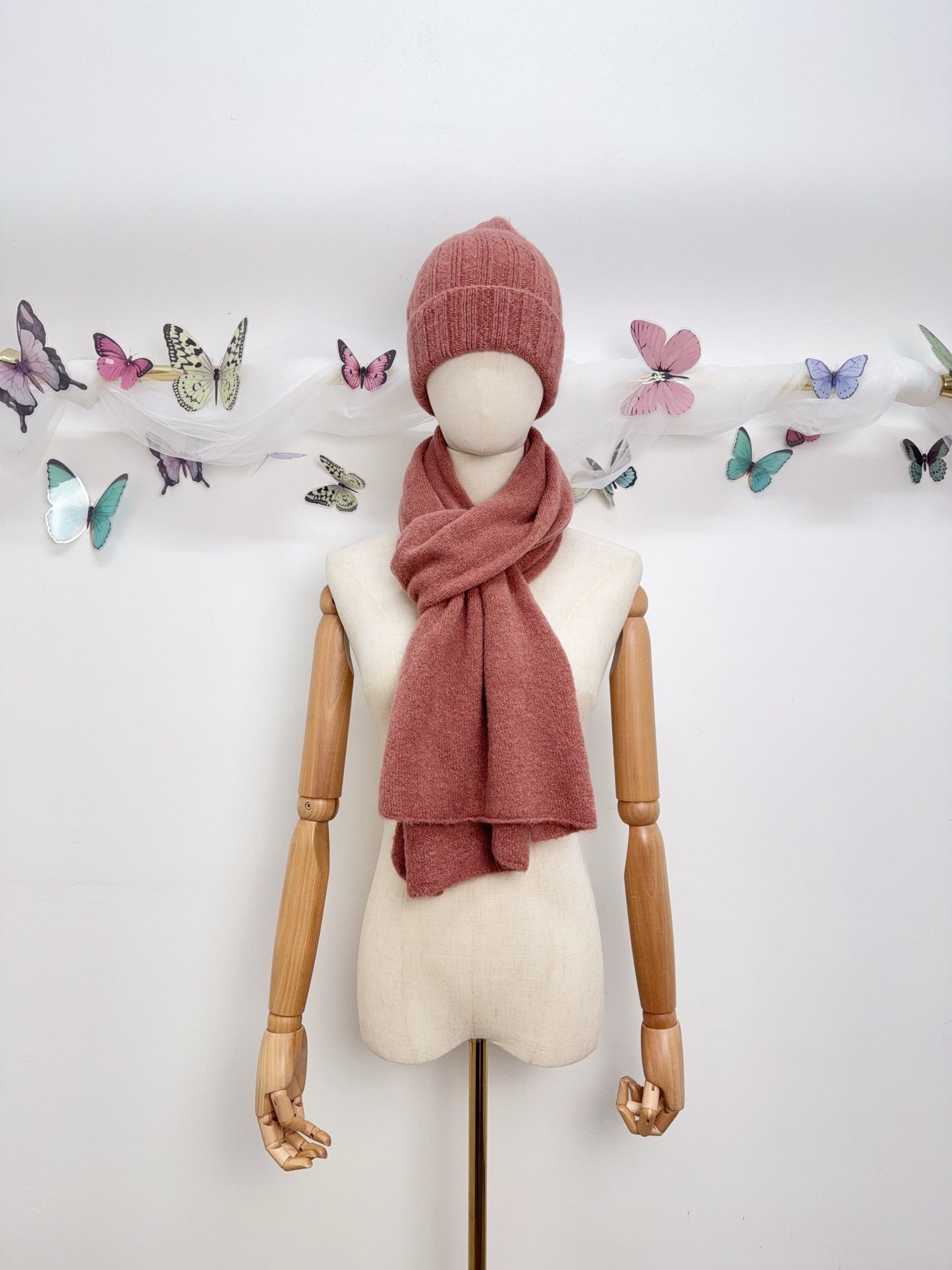 Baby Alpaka Mütze & Schal SET