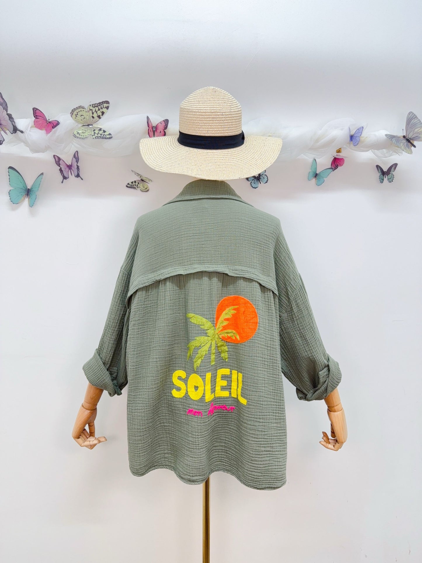 Musselin Bluse Soleil mon Amour