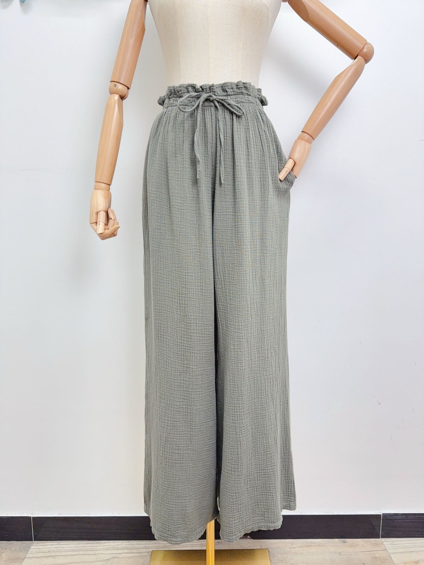 Musselin Hose Uni