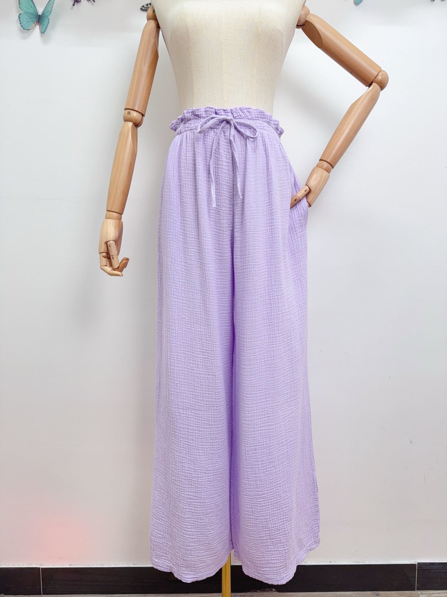 Musselin Hose Uni