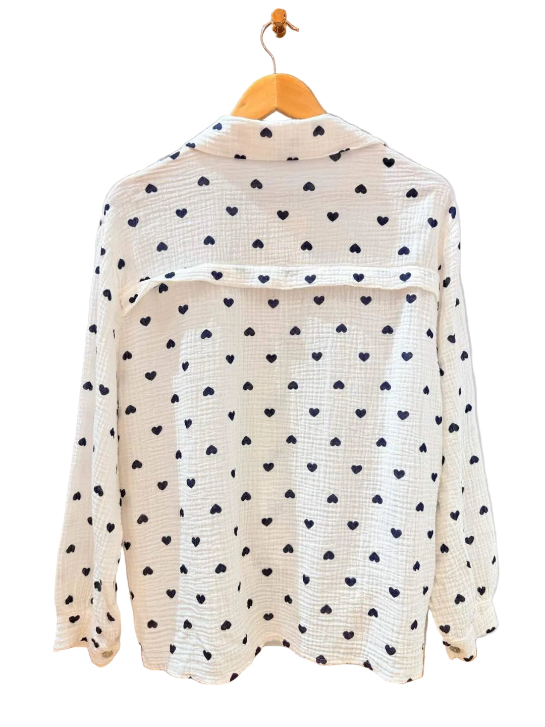 Musselin Bluse Herz