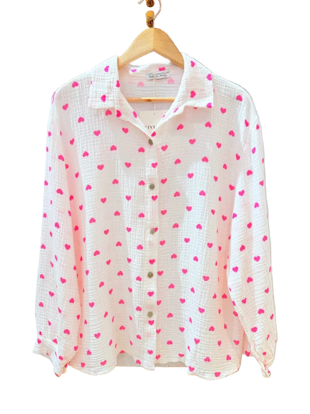 Musselin Bluse Herz