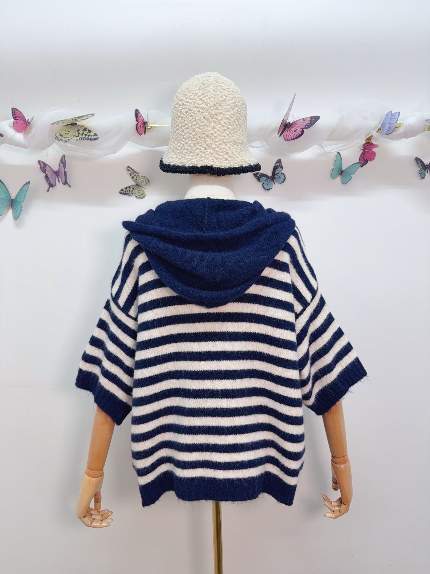 Strickpullover Kapuze