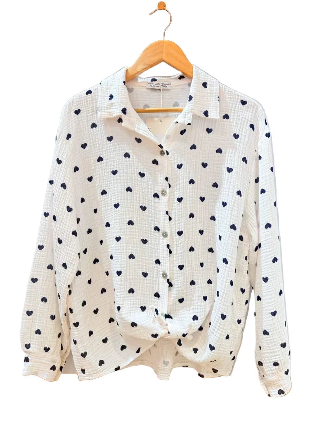 Musselin Bluse Herz