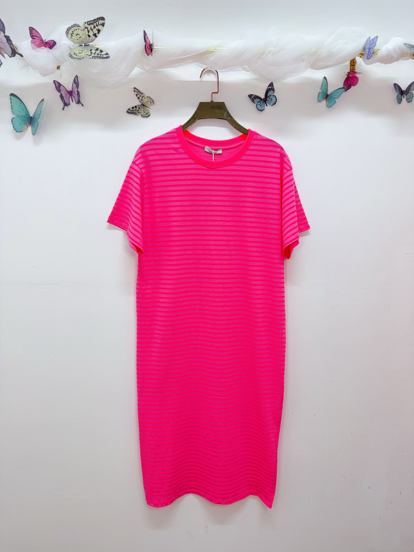 Kleid Sweat Gestreift