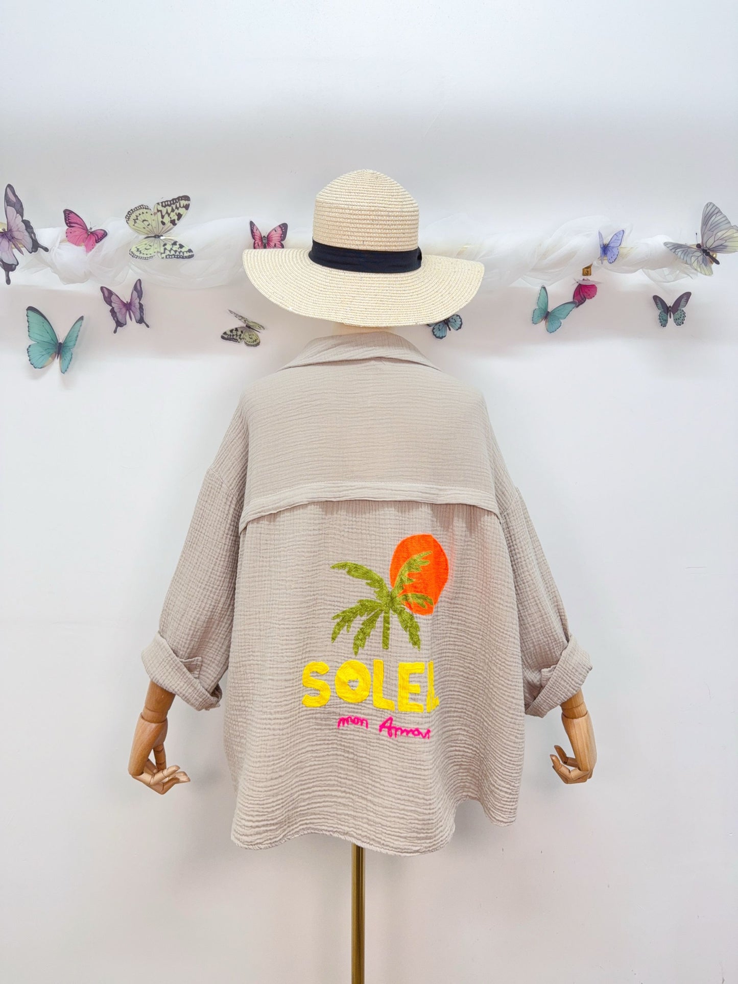 Musselin Bluse Soleil mon Amour