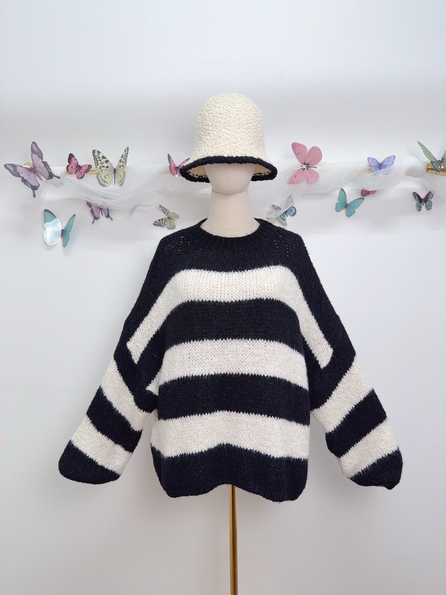 Strickpullover Balken