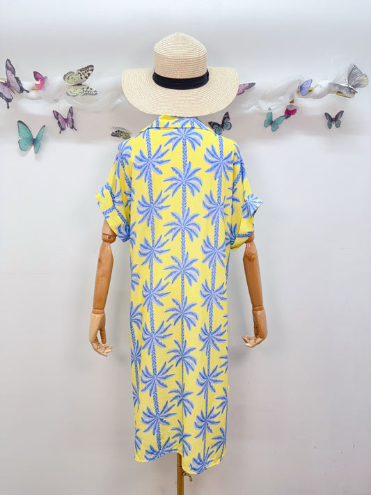 Kleid Palmen Viskose