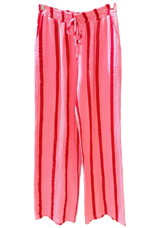 Musselin Hose Streifen