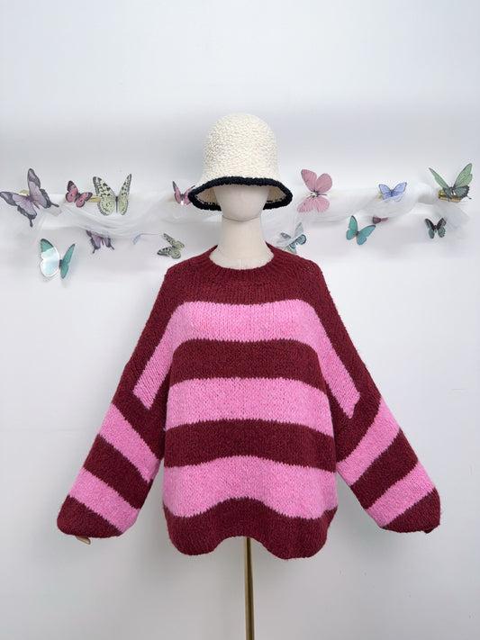 Strickpullover Balken