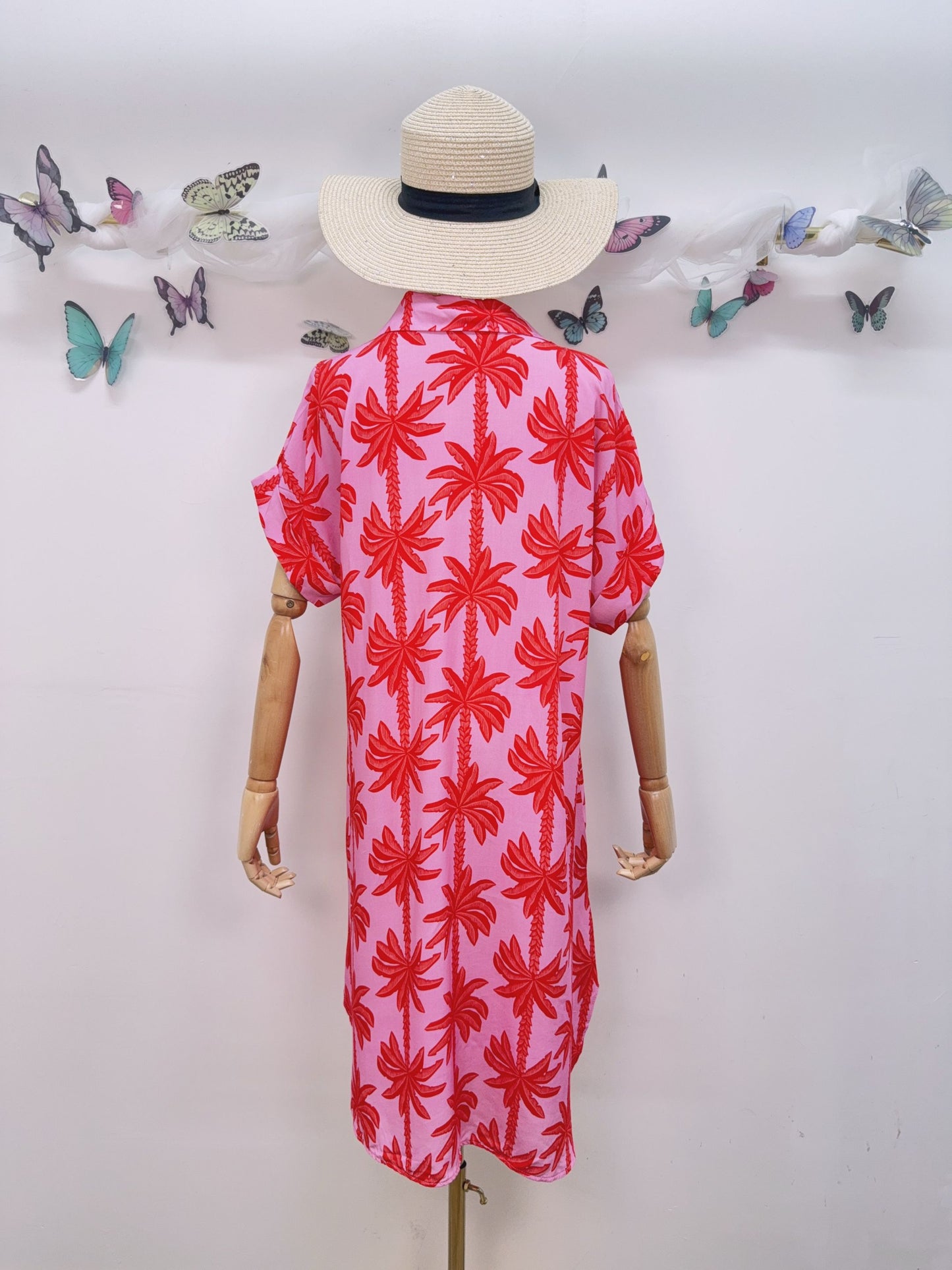 Kleid Palmen Viskose