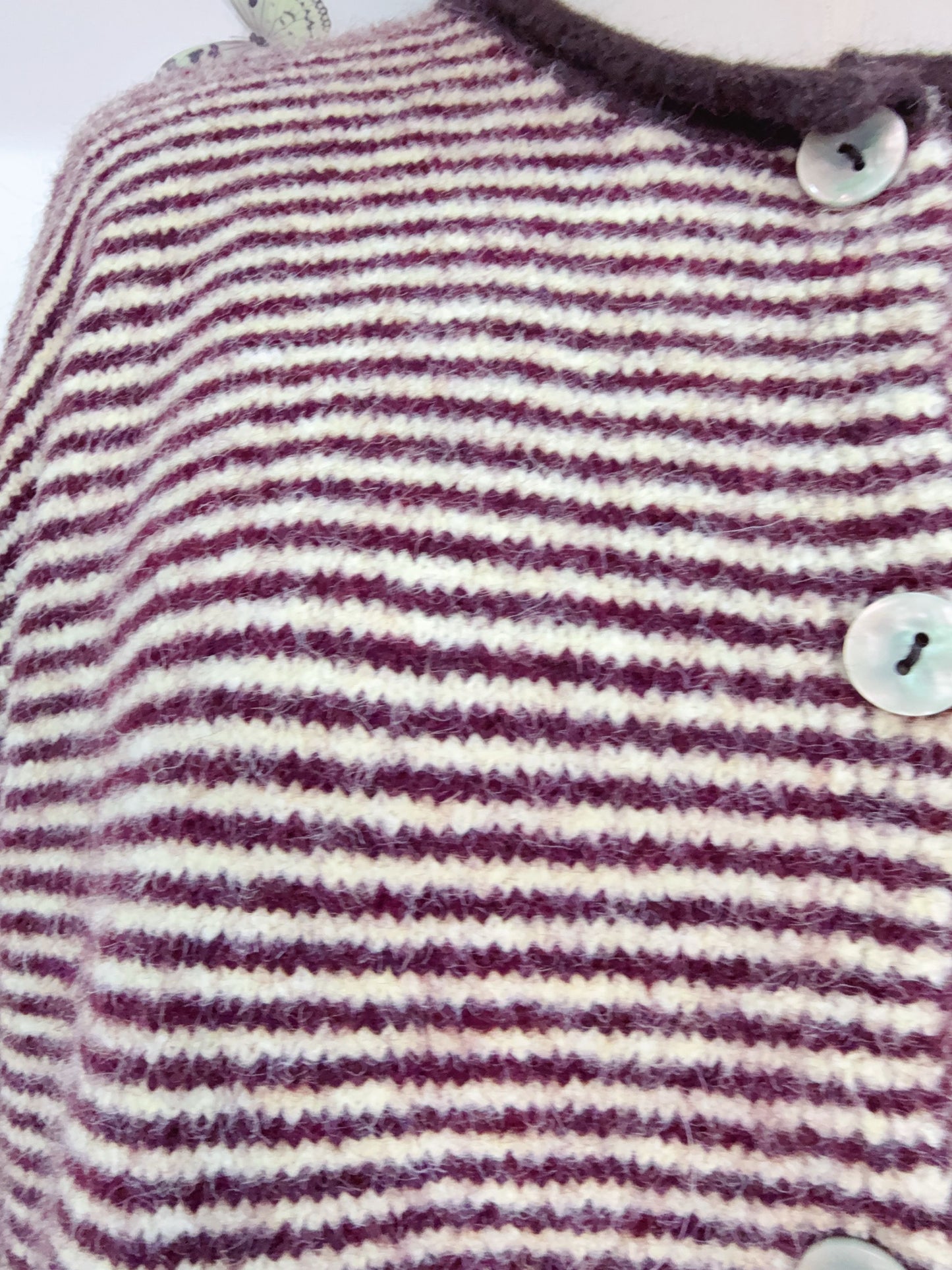 Streifen Cardigan Strickjacke