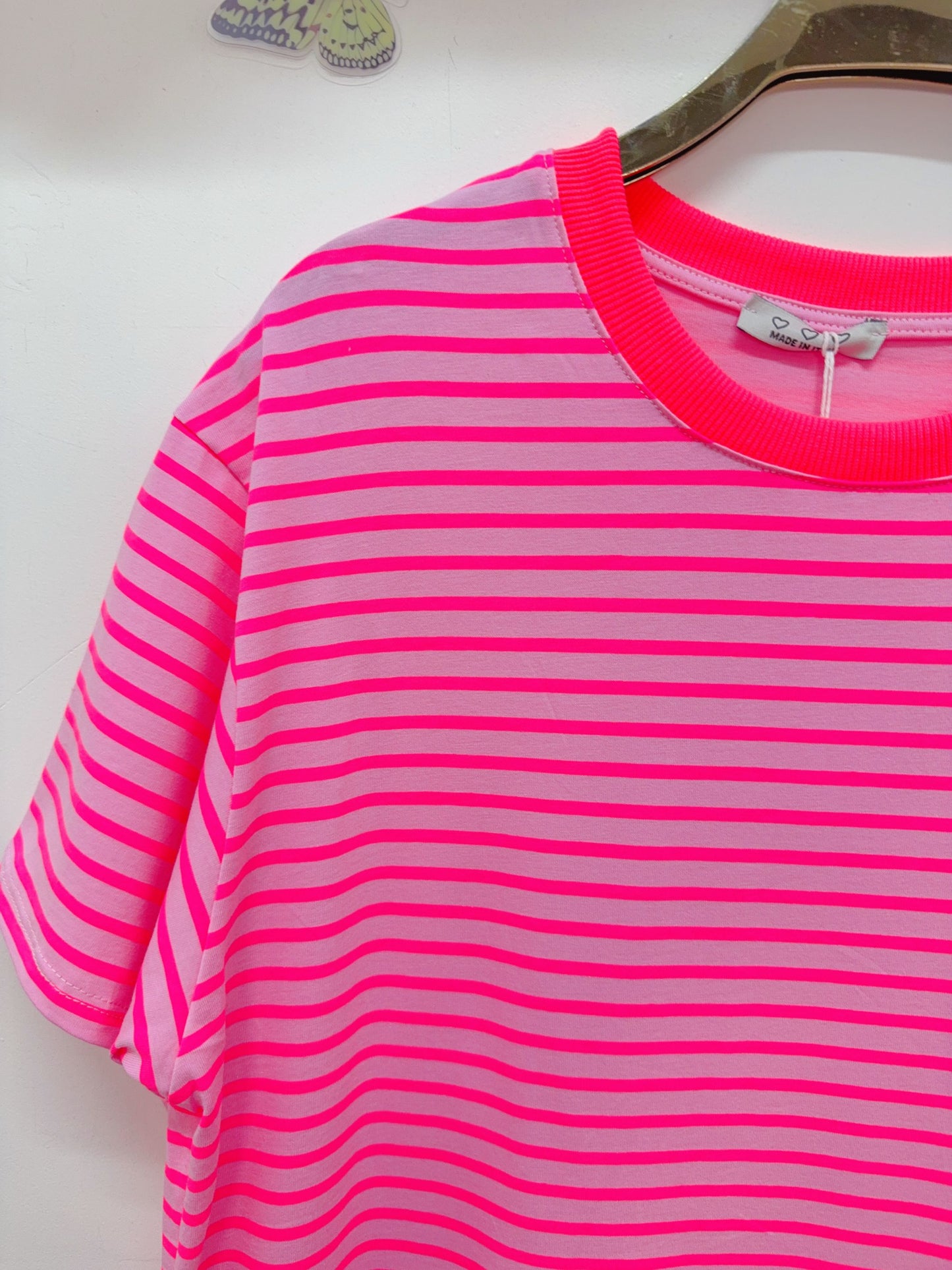 Kleid Sweat Gestreift