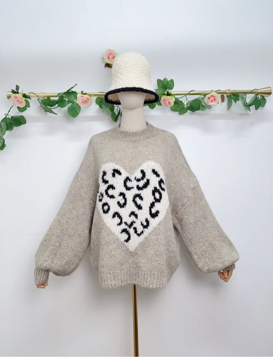 Leo Herz Strickpullover