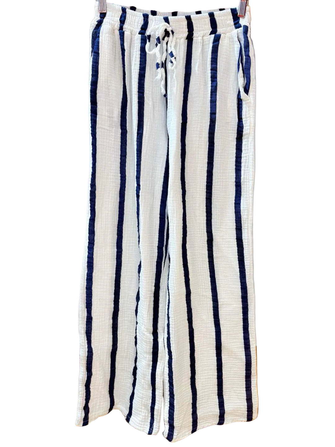 Musselin Hose Streifen