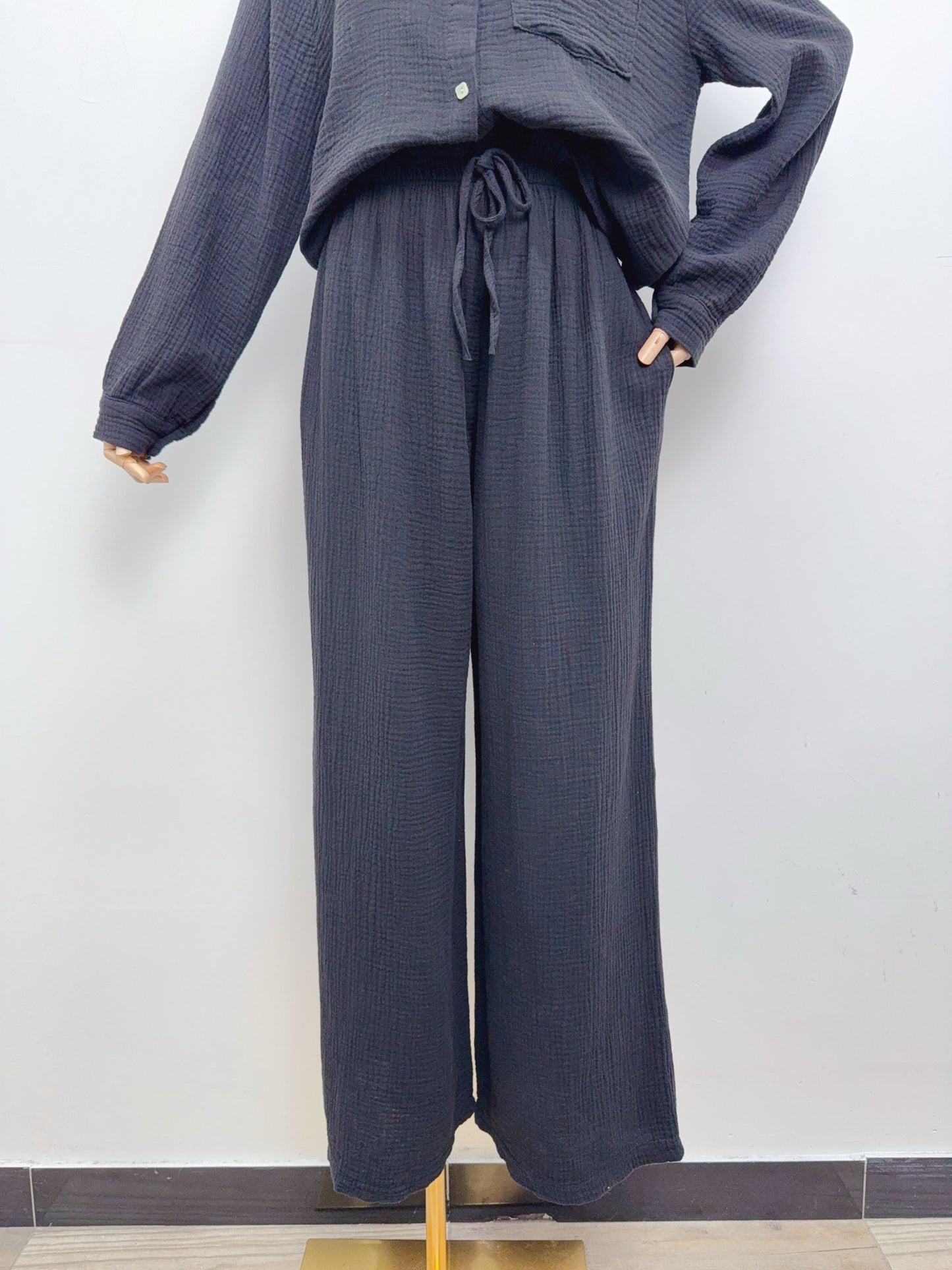 Musselin Hose Uni