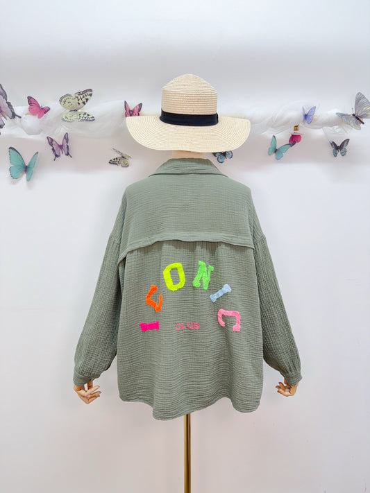 Musselin Bluse Iconic Club