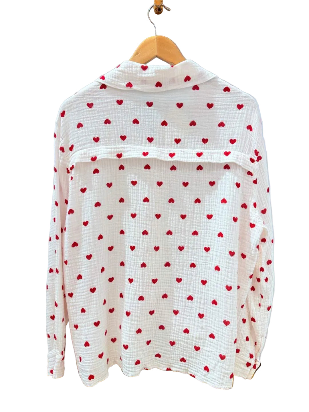 Musselin Bluse Herz CURVY