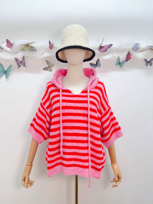Strickpullover Kapuze