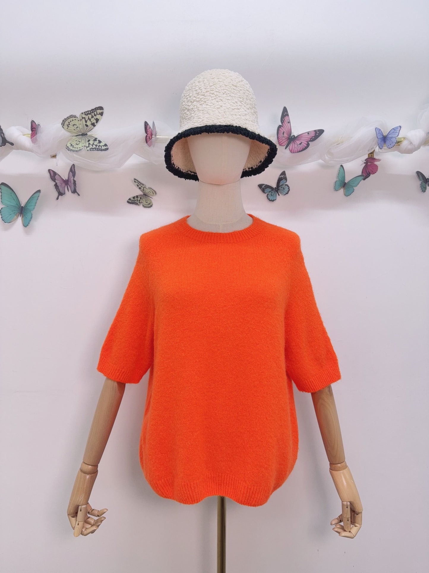 Kurzarm Pullover Baby Alpaka