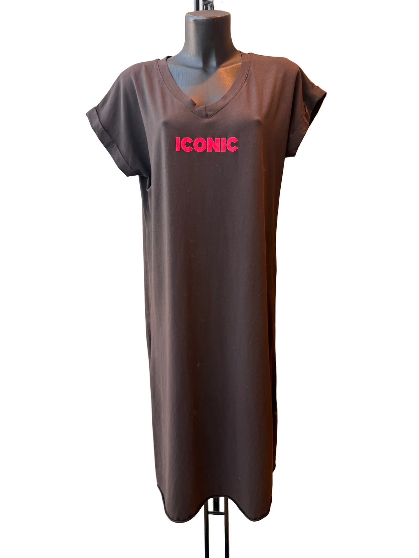 Kleid Iconic Lang Pink