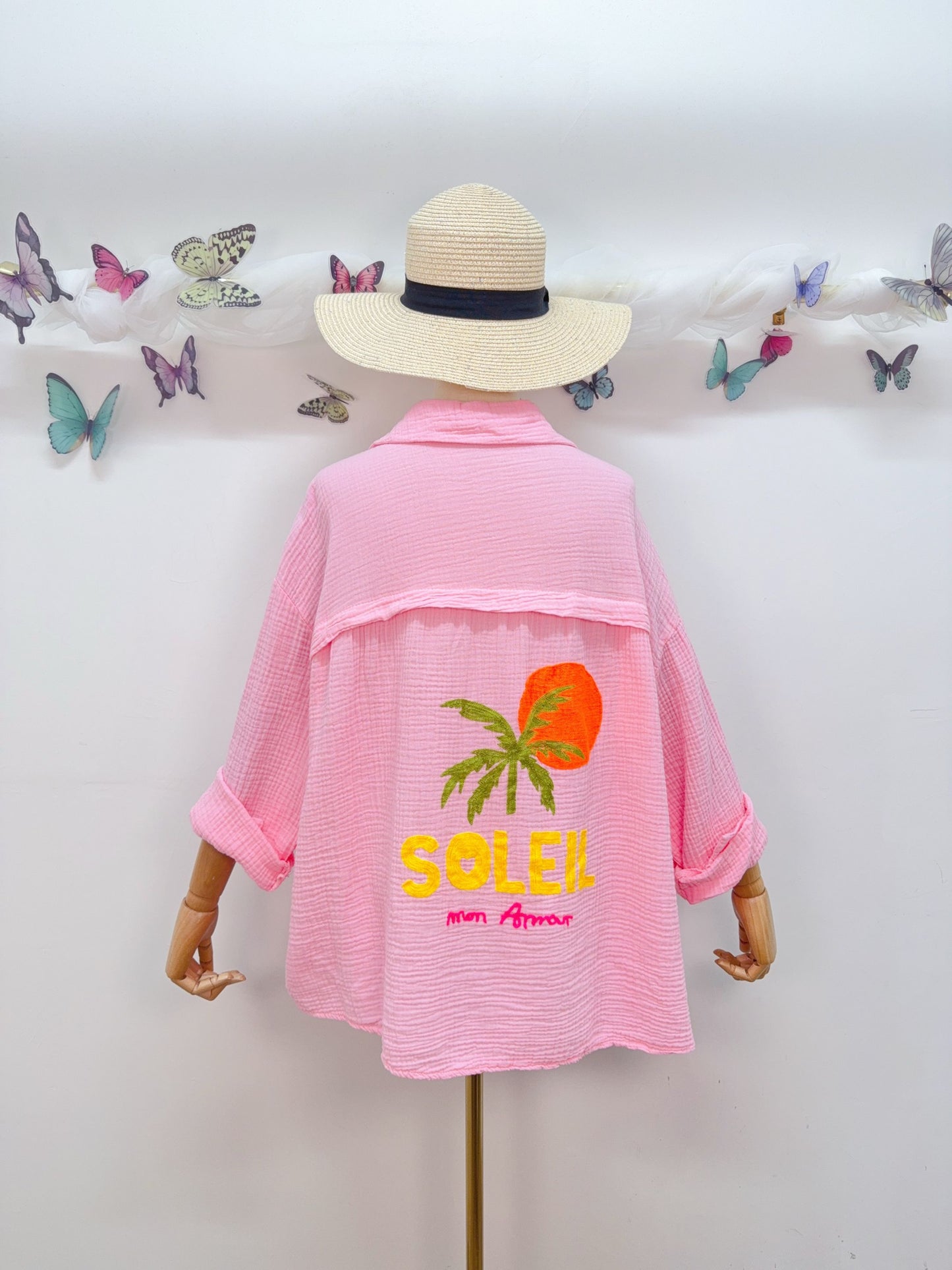 Musselin Bluse Soleil mon Amour