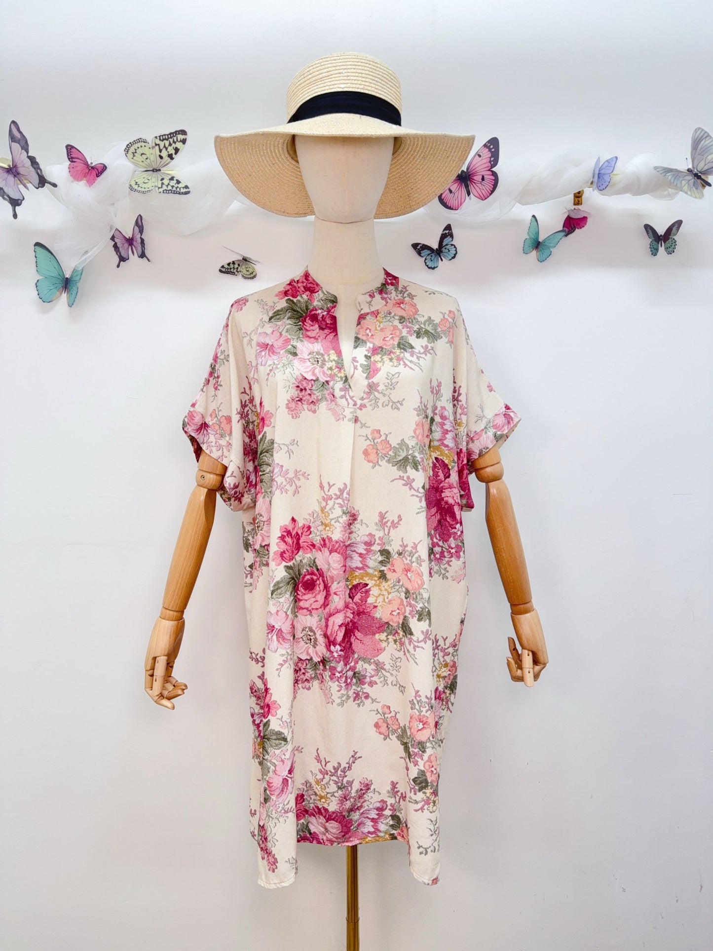 Kleid Blumen Viskose