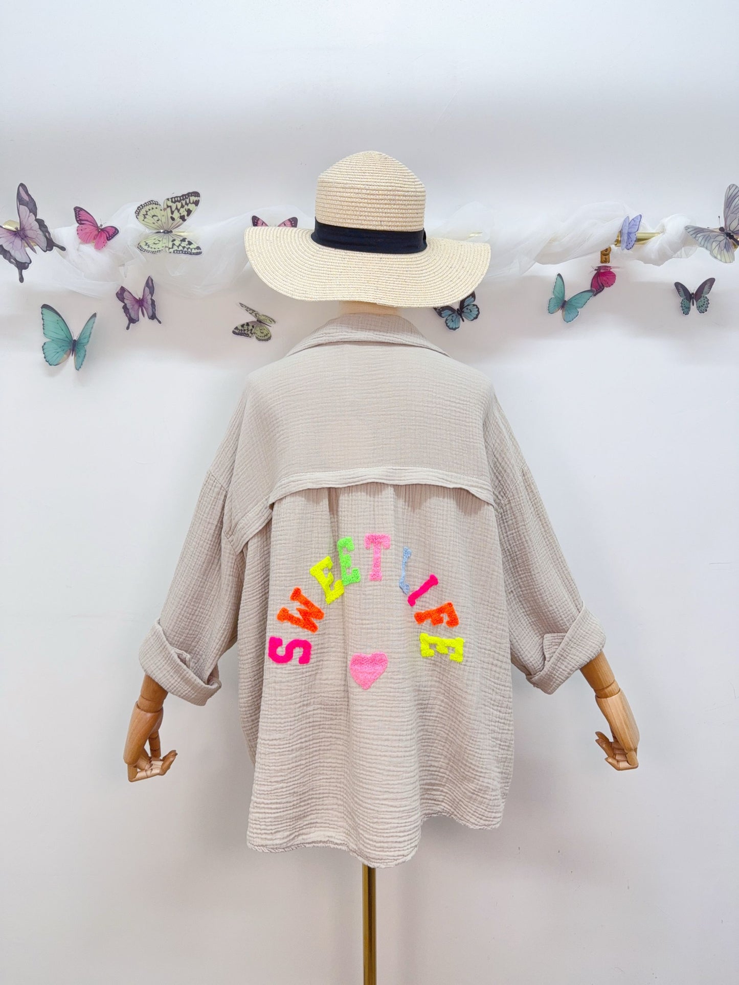 Musselin Bluse Sweet Life