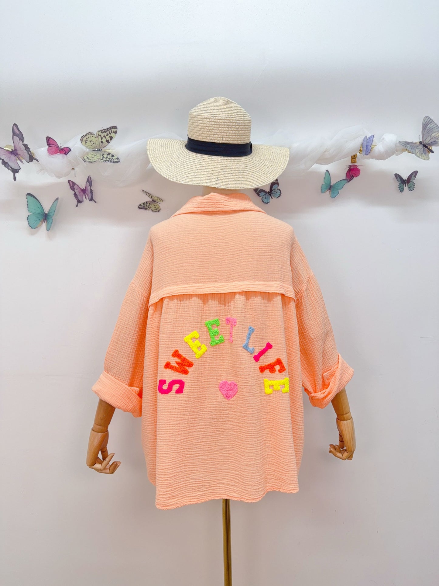 Musselin Bluse Sweet Life