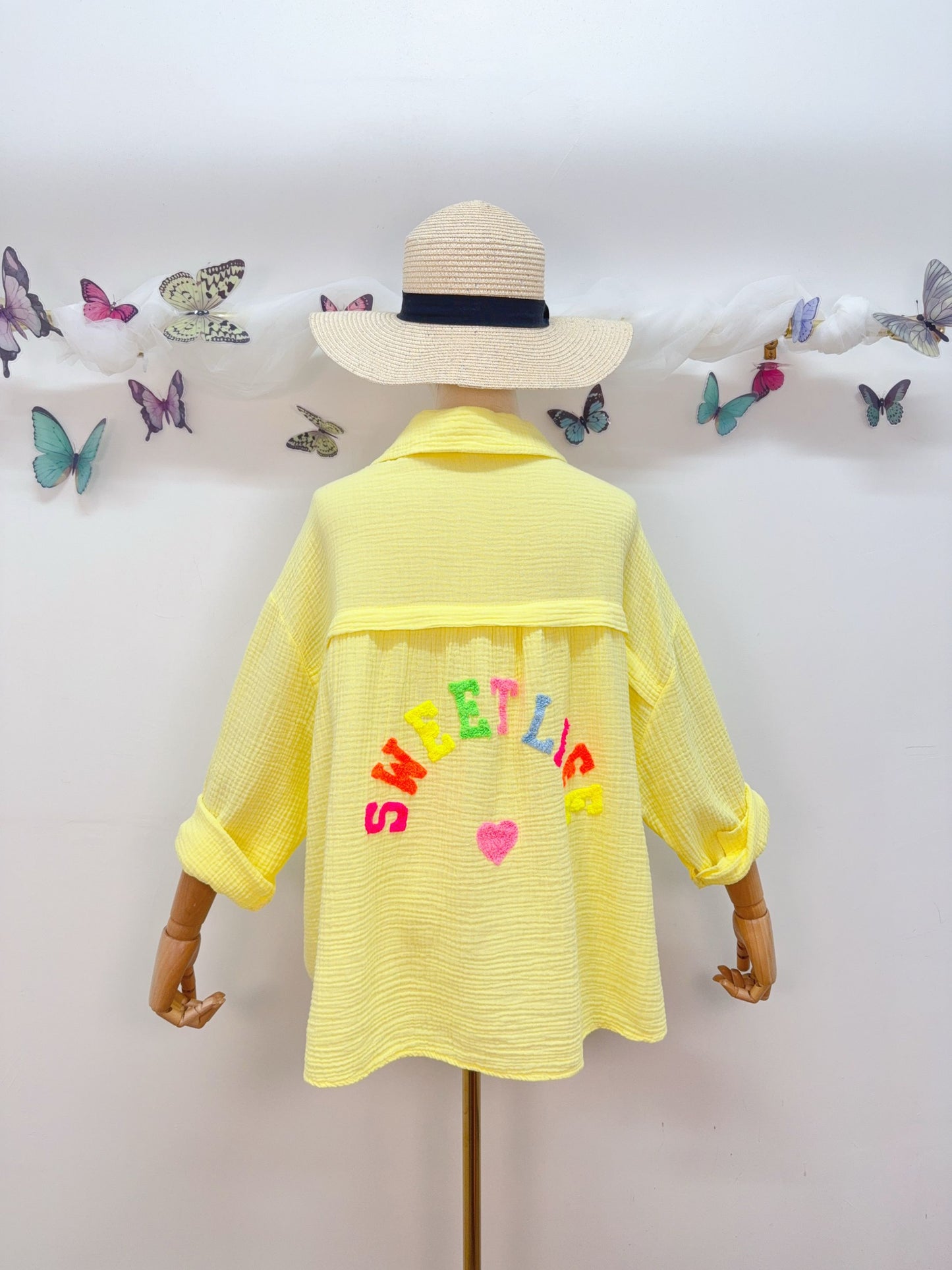 Musselin Bluse Sweet Life
